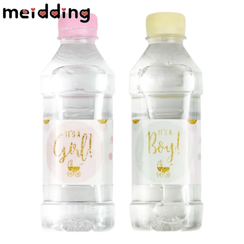 

Gender Reveal Party 12pcs "It is a Boy!/It is a Girl!" Adhesive Bottle Label Sticker Baby Shower 1st Birthday Party Decoration