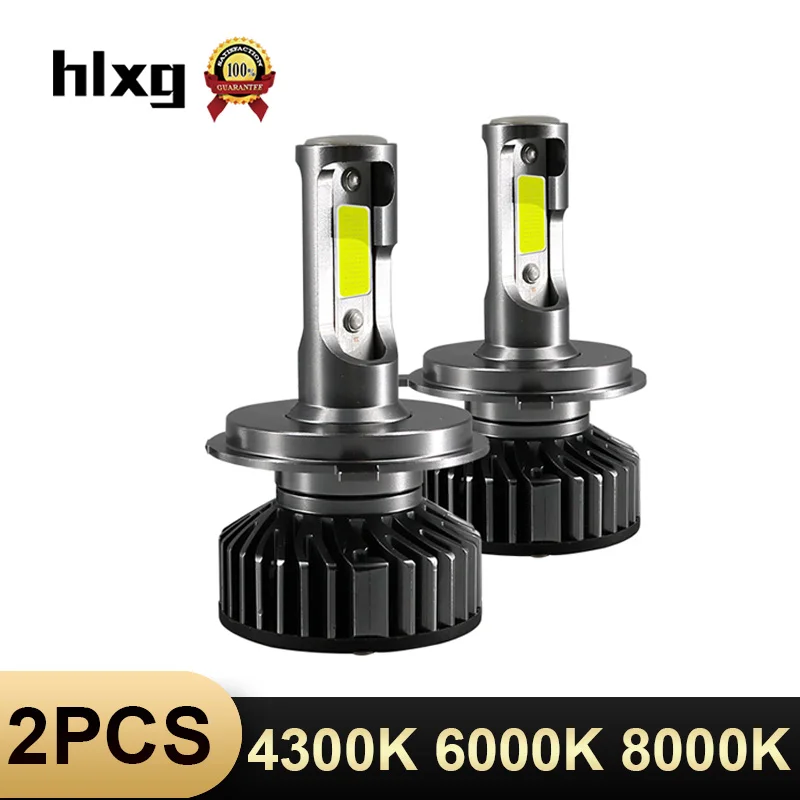 

HLXG H7 LED Far Mini H4 luces lamp Car Headlight 12V 10000LM H11 9005 HB3 9006 HB4 H8 Bulb Accessories 4300K 5000K 6000K 8000K