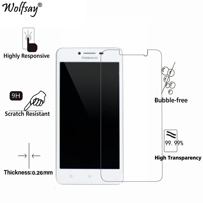 2 шт СПС закаленное стекло lenovo A6600 Защитная пленка для экрана Vibe 5 &quotWolfsay|glass