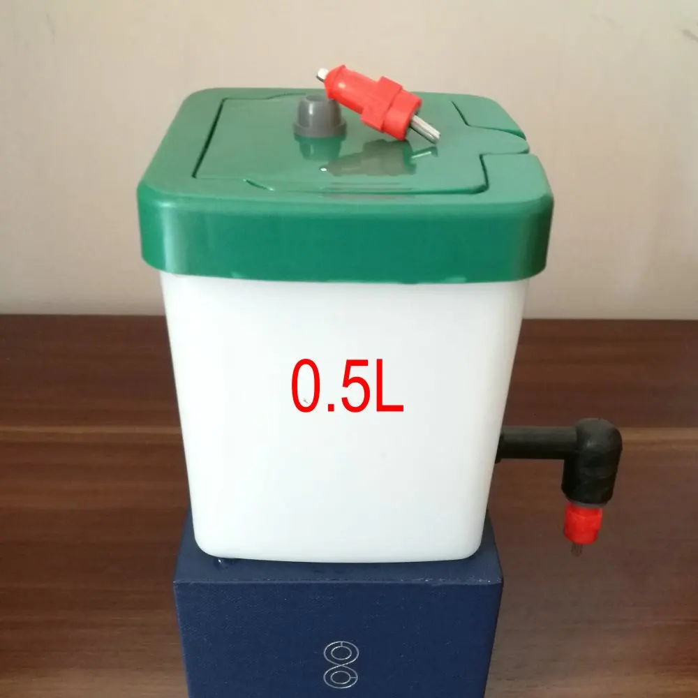 

1X 0.5 Lt Bucket And 2X Poultry Nipple Push Drinker Chicken bird quial Rabbit Mouse waterer