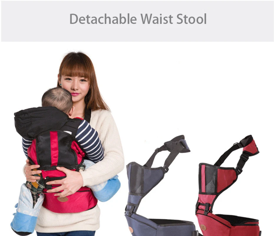 Детская переноска младенческой Слинг Съемный ремень стул для переноски с креплением на талии носить спереди кенгуру мешок Открытый Перевозчик дышащий уход за малышом