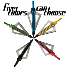 12PC Gold broadhead arrow Bow Shooting 3-blades Universal Fiberglass/Carbon hunting archery use compound bow or crossbow arrows