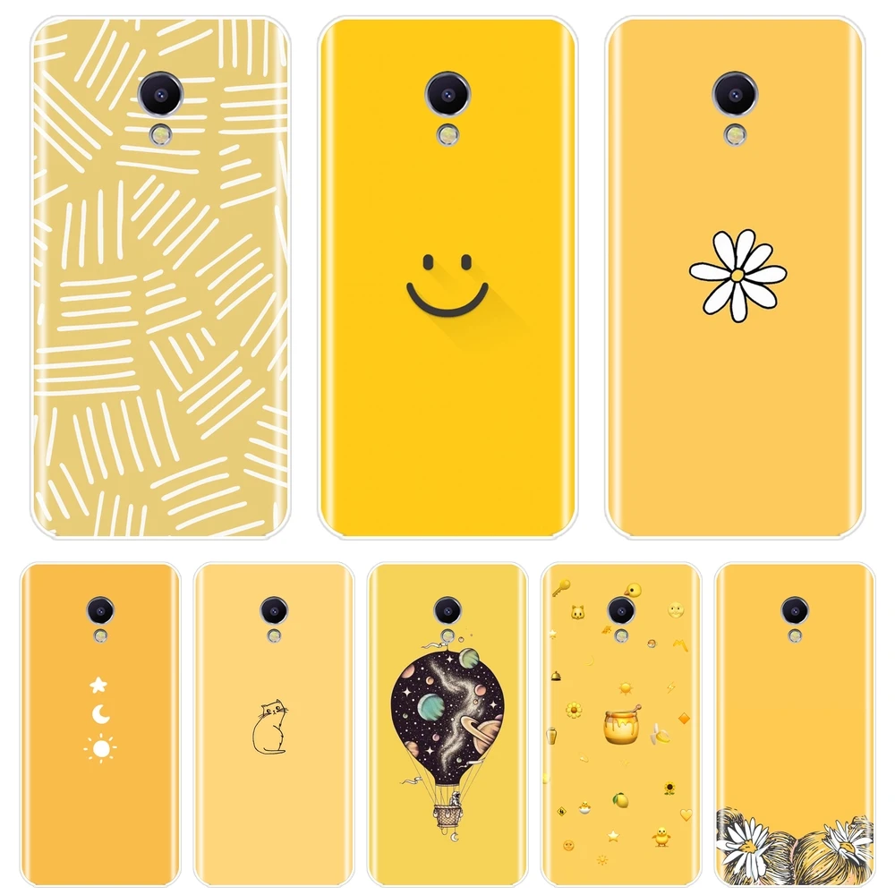 

For Meizu M2 M3 M3S M5 M5C M5S M6 M6S M6T Phone Case Silicone Yellow Cat Girl Star Soft Back Cover For Meizu M2 M3 M5 M6 Note
