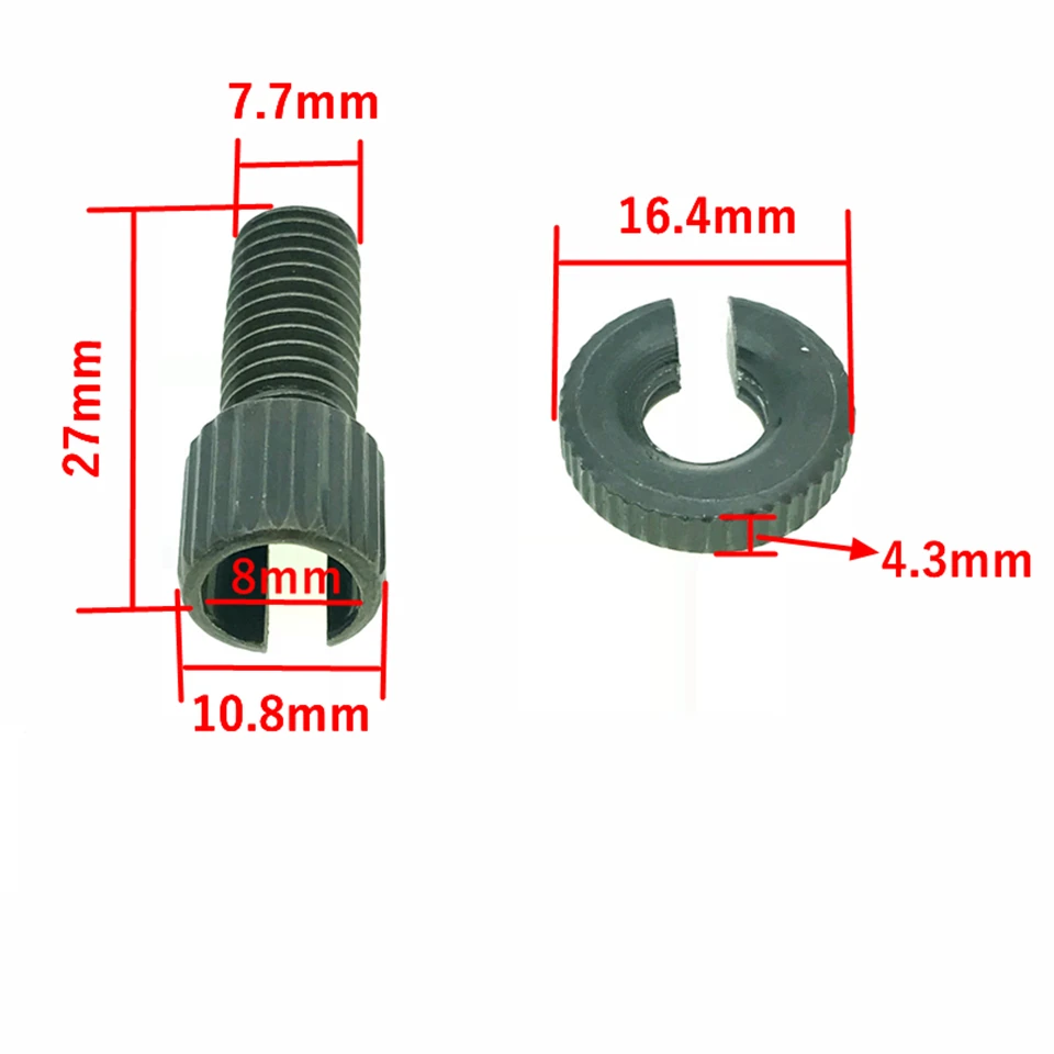 10 шт. Универсальный M8* 27 велосипед Мотоцикл ATV сцепления тормозной кабельный регулятор винтовой линии регуляторы часть