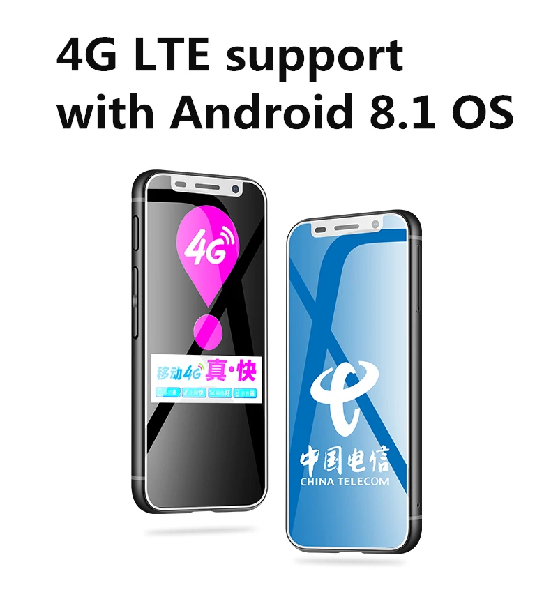 Pocke Mini 4G Smartphone Melrose 2019 Fingerprint ID Ultrathin 3.4Inch MTK6739 1GB 8GB Android 8.1 Smallest Student mobile phone
