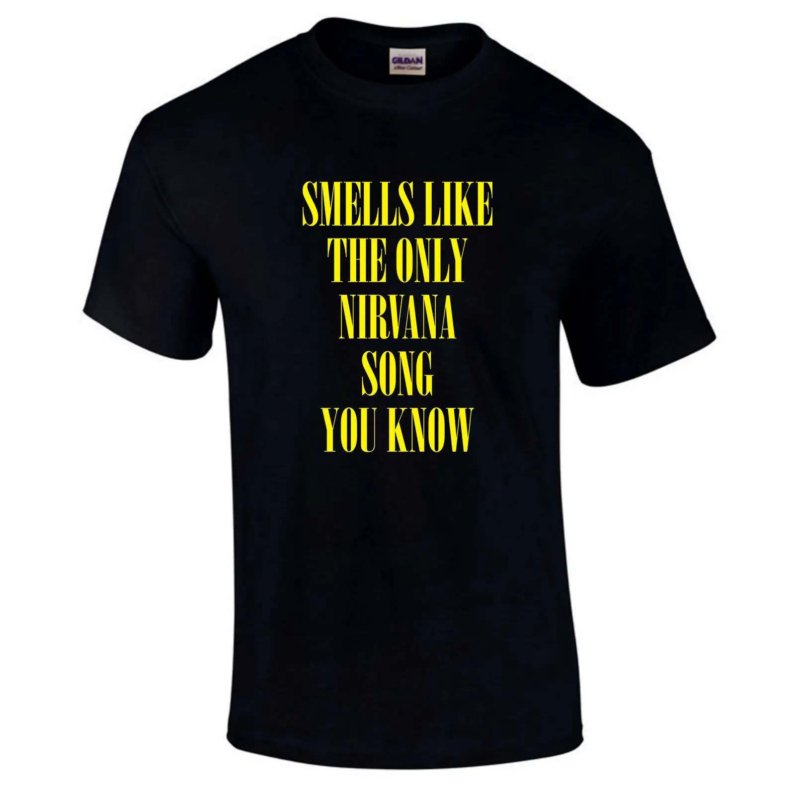 Smells Like The Only Nirvana Song You Know Funny Cobain Grunge T-Shirt S-5XL