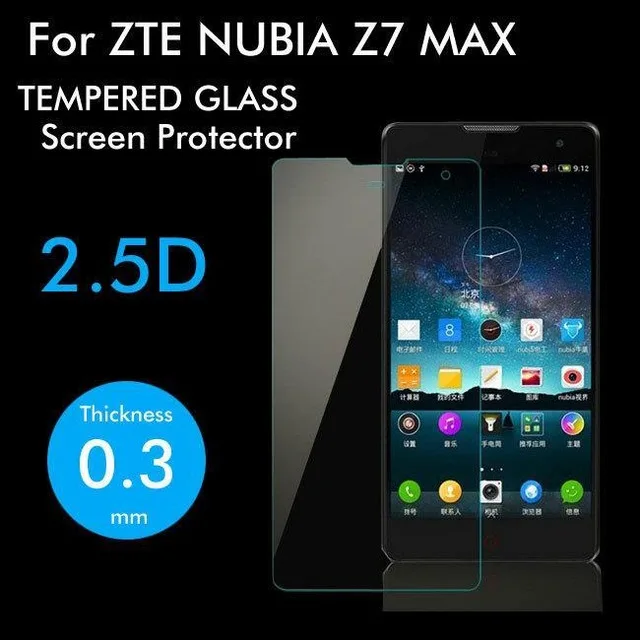 

2.5D Tempered Glass For ZTE Nubia Z7 MAX High Quality Protective Film Explosion-proof Screen Protector for ZTE Nubia Z7 MAX