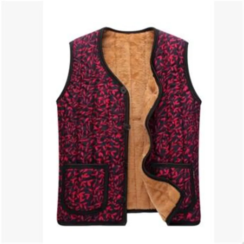 womens parka coat Middle age Women clothing Fall and winter vest Tops  2018 Fashion Mom clothes Large size Keep warm Winter cotton vest Coat 863 puffer coat with hood