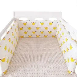 ГОРЯЧАЯ Детская кроватка бампер u-образный Съемный молния хлопок новорожденных бамперы детское безопасное ограждение линия bebe защита для