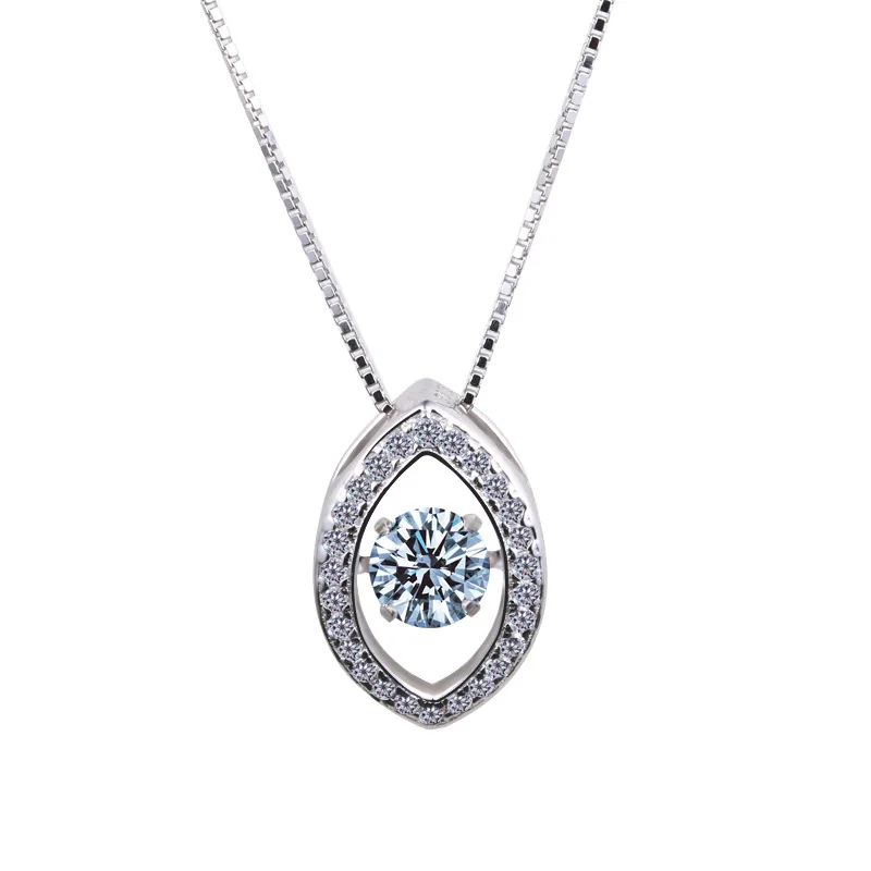 gcbl12 for kim Europe and United States genuine S925 Sterling Silver Pendant Necklace explosion smart Dance gcbl12 for kim Europe and United States genuine S925 Sterling Silver Pendant Necklace explosion smart Dance