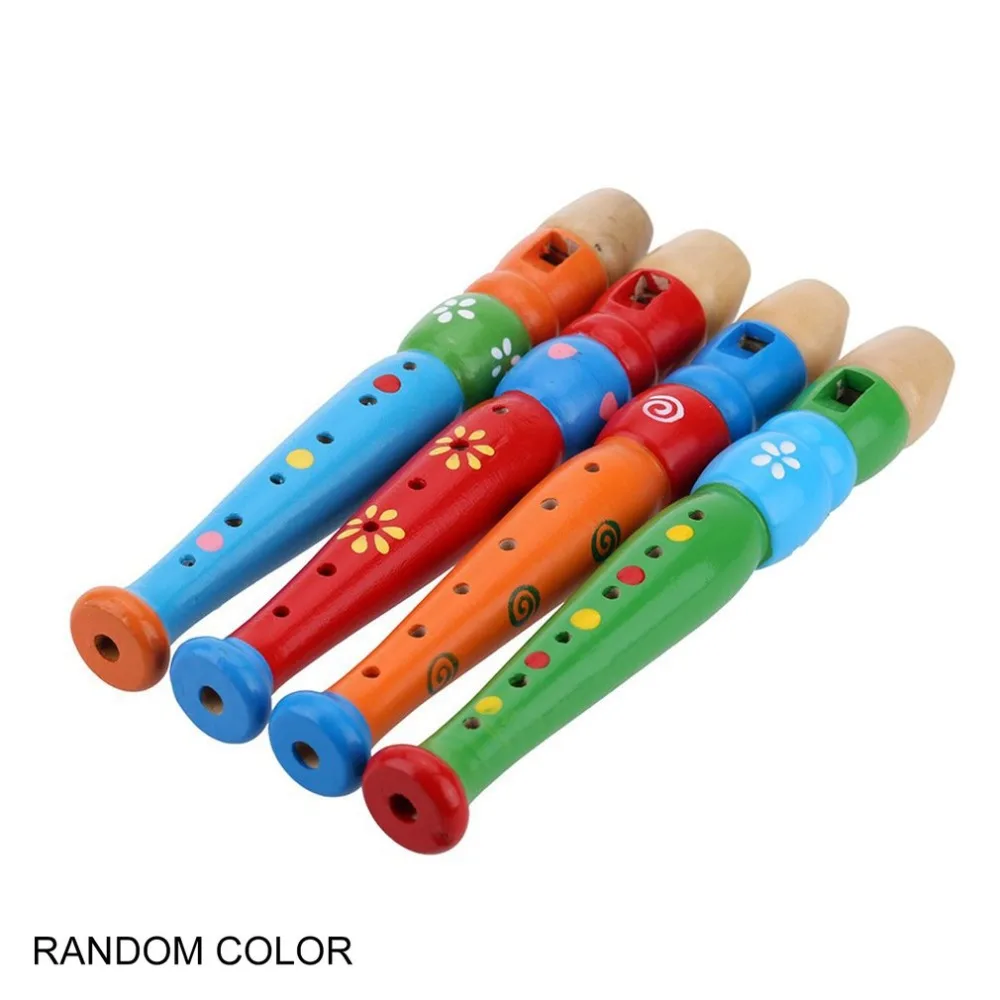 6 Holes Portable Wooden Piccolo Flute Sound Musical Instrument Early