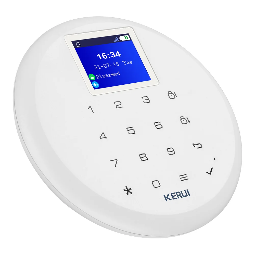 KERUI G17 Android IOS APP управление GSM домашняя система охранной сигнализации 1,7 дюймов сенсорный экран 6 языков Беспроводная охранная сигнализация