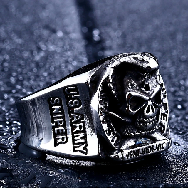 Stainless Steel Animal Ring Stainless Steel Biker Ring