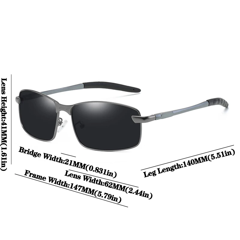 Psacss Square Polarized Sunglasses Men Women Aluminium Frame Psacss Square Polarized Sunglasses Men Women Aluminium Frame