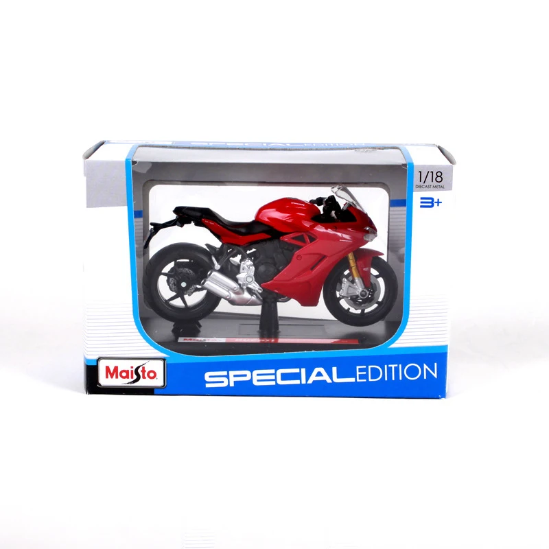 Модели мотоциклов Maisto 1:18 Ducati Supersport S красная литая пластиковая миниатюрная
