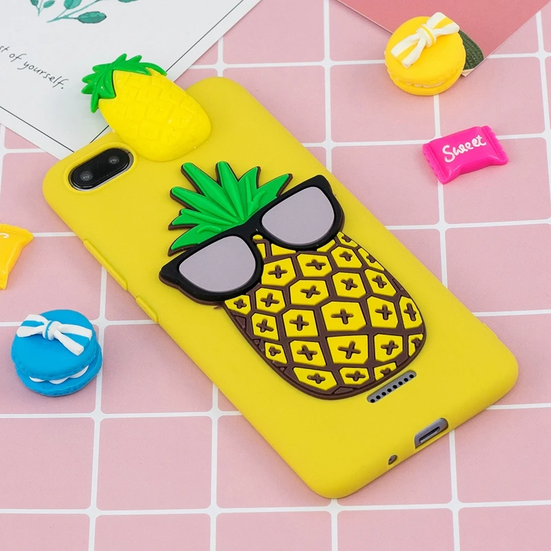 3D Cartoon Unicorn Cover For Xiaomi Redmi 6A Case Cute Toys Soft Silicon Phone Bumper Xiomi |