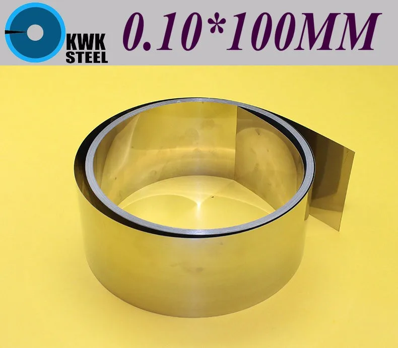 Нержавеющей sus304 Стальные полосы 0.1*100*1000 мм в рулонах для формы расстояние шайба Высокая точность Запчасти спиральный кремния сталь