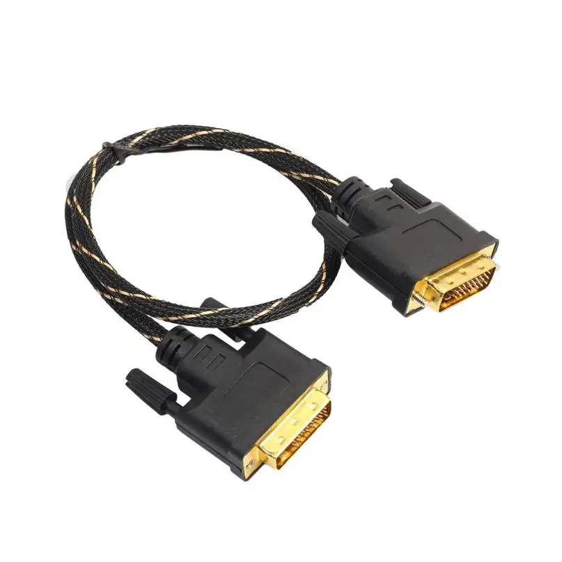 HL ЖК цифровой монитор DVI D к DVI-D Золото Мужской 24+ 1 Pin Dual Link ТВ кабель для TFT MAY15E22