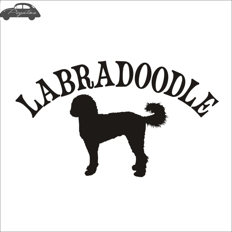 Car LABRADOODLE Car Pet Shop Sticker Dog Decal Posters Vinyl Wall Art Decals Pegatina Quadro Parede Decor Mural Pet Shop Sticker