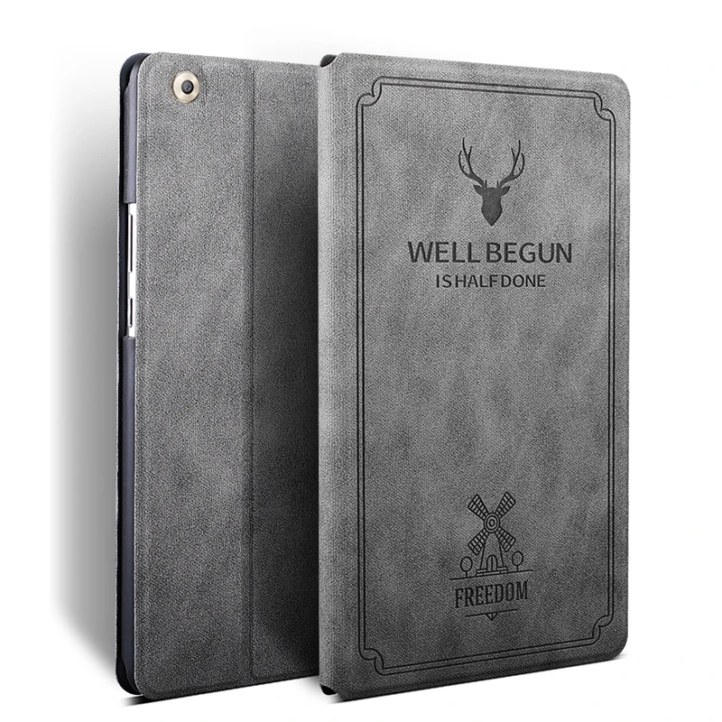 

Smart Wake Leather Case For Huawei MediaPad M5 8.4 SHT-W09 SHT-AL09 Luxury Cover Deer Style Flip Stand Protective Case