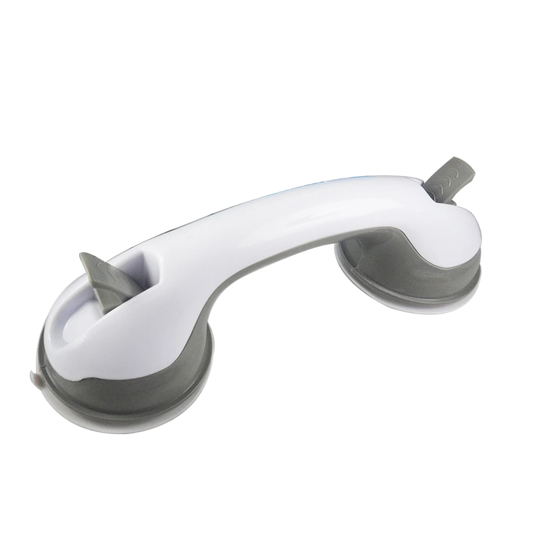 Suction Cup Handle Grab Bar for elderly Safety Bath Shower Tub Bathroom Shower Grab Non-slip Handle Rail Grip Bathroom Supplies - Color: Gray