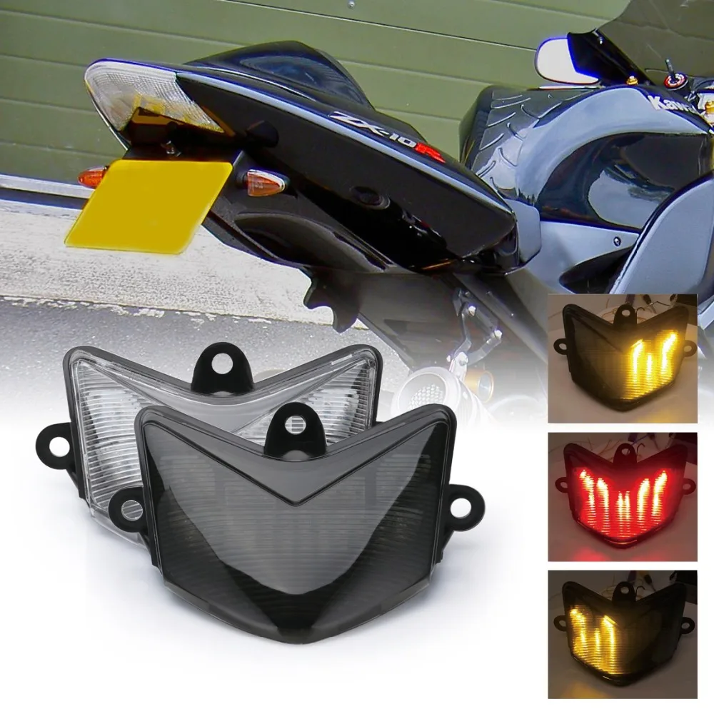 

SPEEDPARK Motorcycle Rear taillight Tail Brake Turn Signals Integrated Led Light Lamp For Kawasaki ZX ZX10R ZX-10r 10r 2004 2005