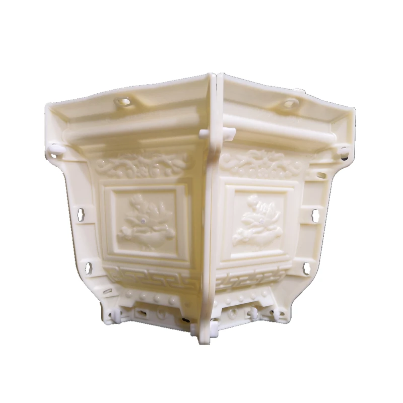 

38cm /14.96in ABS Interlock Hexagonal Durable Home Gardening Bonsai DIY Lotos Flower Embossing Concrete/ Cement Flower Pot Mold