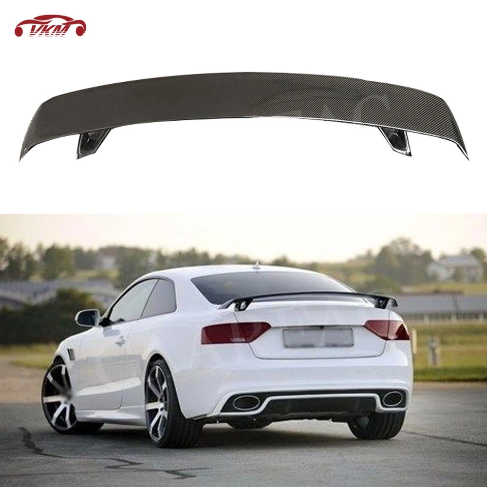 

Carbon Fiber Rear Spoiler for Audi TT A3 A4 A5 A6 A7 A8 or Other Sedan Car Models FRP Rear Trunk Spoiler