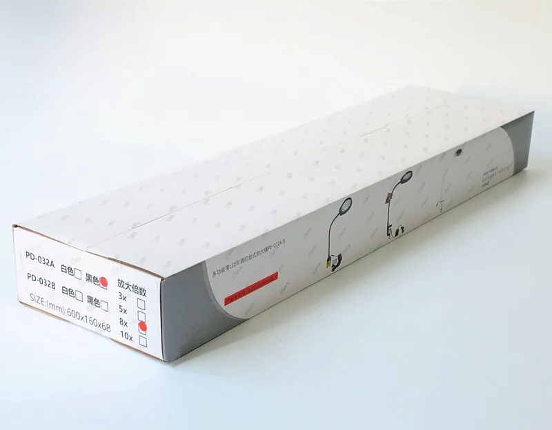 Увеличительное стекло с зажимом MS032A HD белое стекло 8X