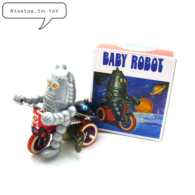 Juguete Bebé Juguetes Clásico De Cexdbo Reloj Robot Viento Lata Nv8nwOm0