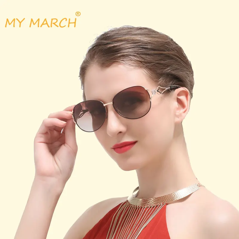MYMARCH 2019 New Luxury Polarized Women Sunglasses Fashion Round Ladies Vintage Brand Design Cat Eye Woman Female Glasses Oculos MYMARCH 2019 New Luxury Polarized Women Sunglasses Fashion Round Ladies Vintage Brand Design Cat Eye Woman Female Glasses Oculos