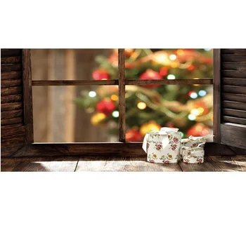 

Still Life Christmas Tree Wndow Bed Board Sticker Wall Stickers Wall Decals Home Decor Wall Art Vinyl Home Removable Poster