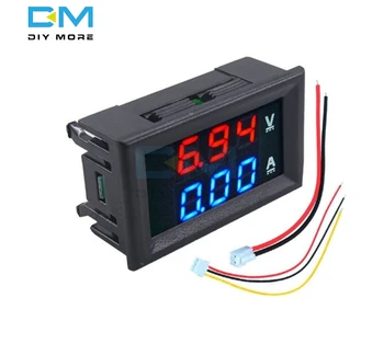 

0.28 inch Mini Digital Voltmeter Ammeter DC 100V 10A Panel Amp Volt Current Meter Tester 0.28 Inch Blue Red Dual LED Display