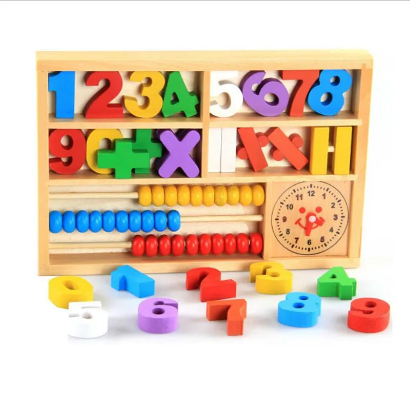 Montessori Baby Math Toys Teaching Kids Arithmetic Learning Box Baby