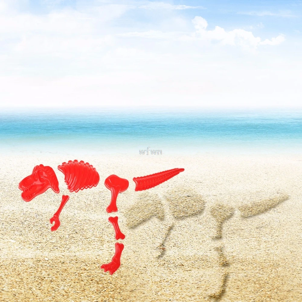 Забавный динозавр скелет кости Песок Плесень Пляжные Игрушки для маленьких детей Дети Лето MAY24 Прямая поставка