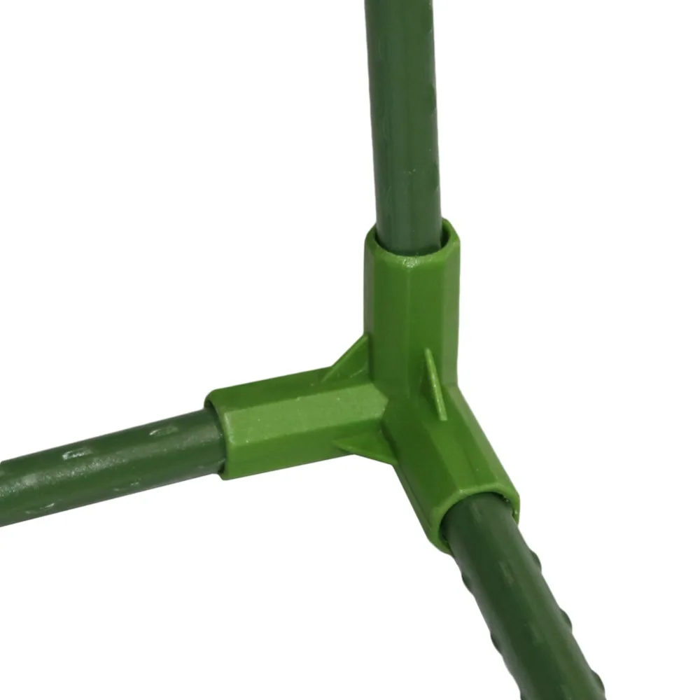 Plant Stakes Edging Corner Connectors Garden Climbing Plants Bracket Awning Pole Pipe joint 3-way 4-way Connector 8 Pcs