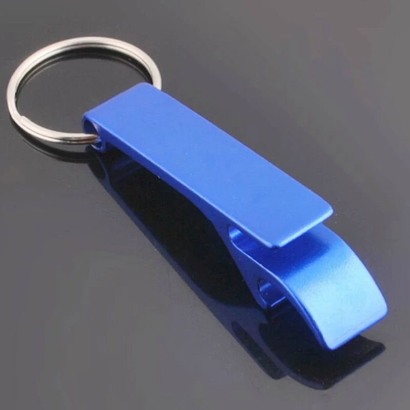 Key Chain Beer Bottle Can Opener Beverage Keychain Ring Claw Bar Pocket Tool EC