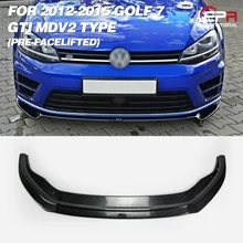 FRP передняя губа для VW GOLF 7(2012-) GTI тип A стекло волокно передняя губа(предварительно лицевая) набор кузова тюнинг для Golf 7 гоночная часть