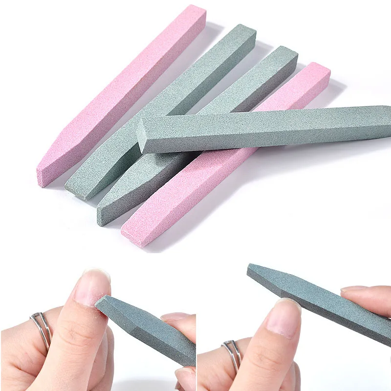 Unique Stone Nail File Cuticle Remover Trimmer Buffer Polisher Manicure Pedicure Nail Art Decorations Tools