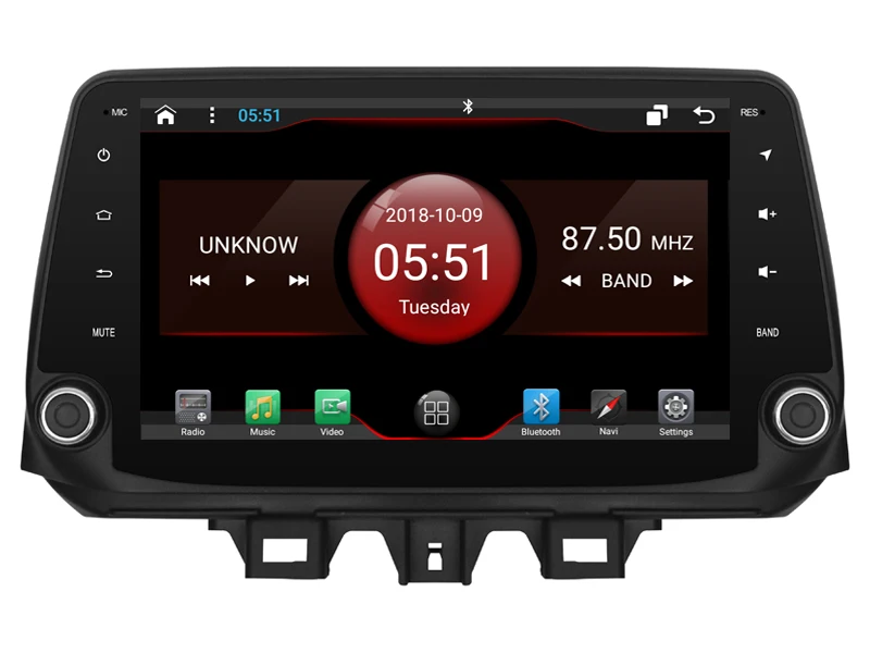 Sale OTOJETA DSP stereo carplay android 8.1 car radio for Hyundai tucson IX35 car accessories bluetooth Gps navigation tape recorder 3