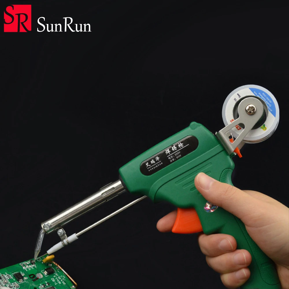 Free shipping 220V Tin Gun Suction Hand Welding Gun Tool 60W Automatic