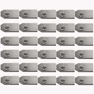 0,75 мм из нержавеющей стали газонокосилка лезвие на замену + с крепящимися винтами деталями для Husqvarna Automower 30/50/100 шт - изображение