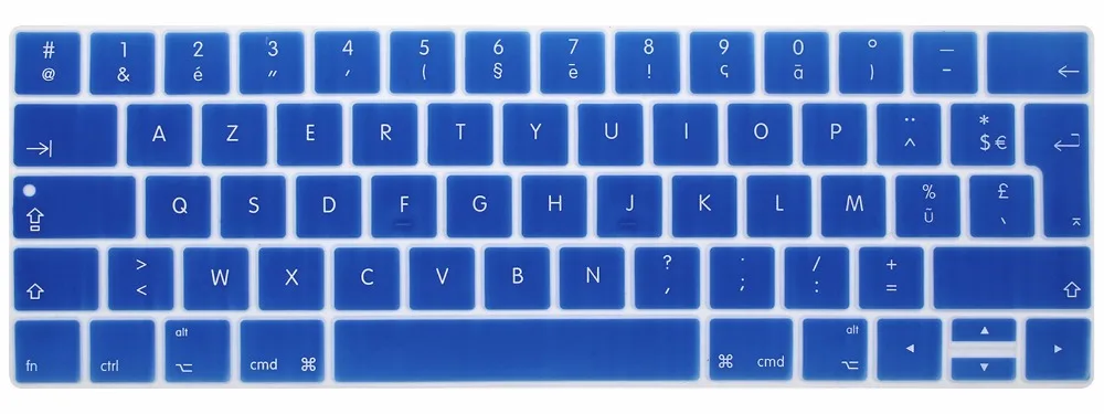 Clavier AZERTY раскладка силиконовая клавиатура чехол для нового Macbook Pro 13 15 с сенсорной панелью A1706 A1707 A1989 A1990 защита кожи