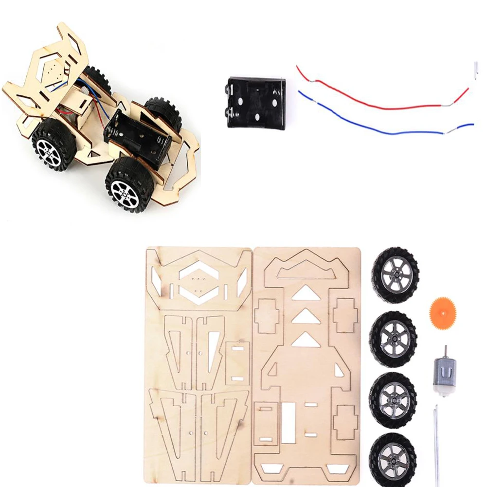DIY Шестерня привод механическая модель строительные наборы сборка игрушка подарок интерактивные, образовательные игрушки для детей; из дерева сборка автомобиля игрушки