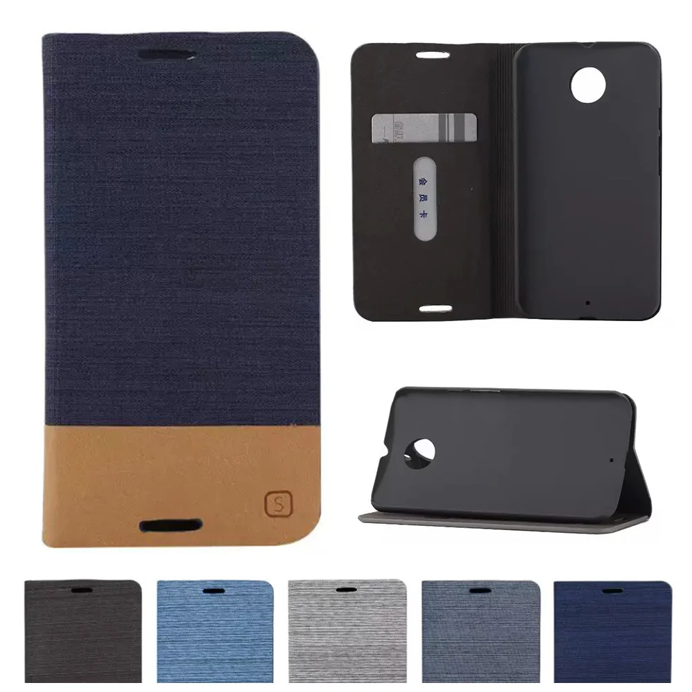 Джинсовый чехол для Motorola Moto X 2nd Gen X2 2 XT1092 XT1093 XT1096 XT1097 + 1 Чехол Флип-телефон кожаный