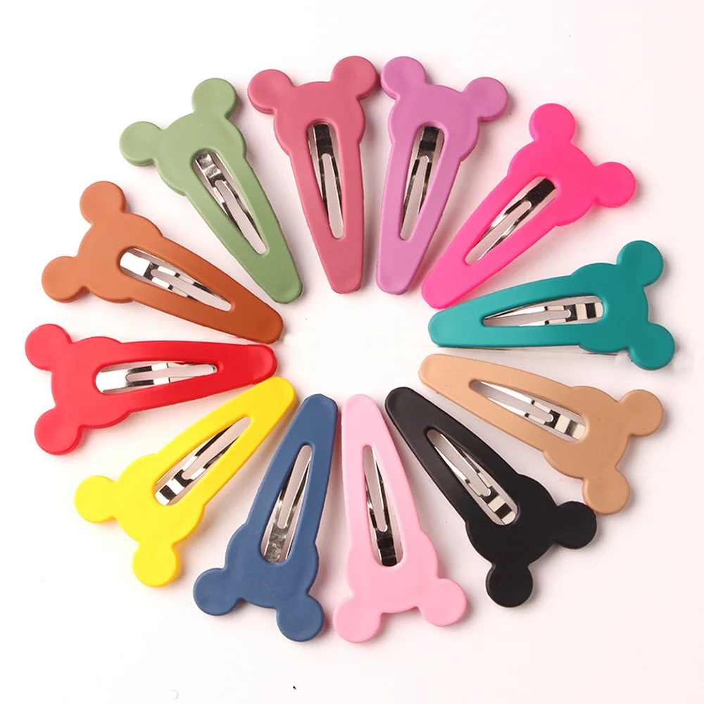 

Random10PC 5/6 Cm Acrylic Hollow Waterdrop Rectangle Bear Hair Clips New Women Girls Foil Hairpins Barrettes Hair Accessories