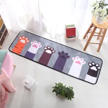 Новое поступление прямоугольник света коврики милый мультфильм котенок Товары для кошек печатных ковры Нескользящие современный Кухня Ковры S Домашний декор комнаты Ковры