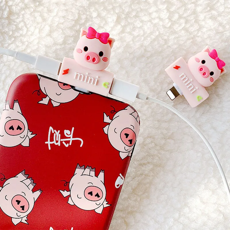 

For iPhone 7 Plus 2 in 1 Headphone Adapter for iPhone X 8 Plus Cute Cartoon Charging Cable Audio Charging Adapter Splitter Cable
