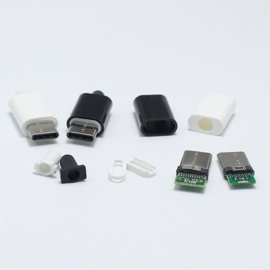 Штепсельная Вилка USB 3 1 типа C папа шт./Лот сварочный Тип флейта 4 в коннектор