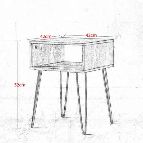 Журнальные столики для гостиной, мебель для дома, мебель твердая древесина + сталь сбоку basse столик минималистский прикроватной тумбочке